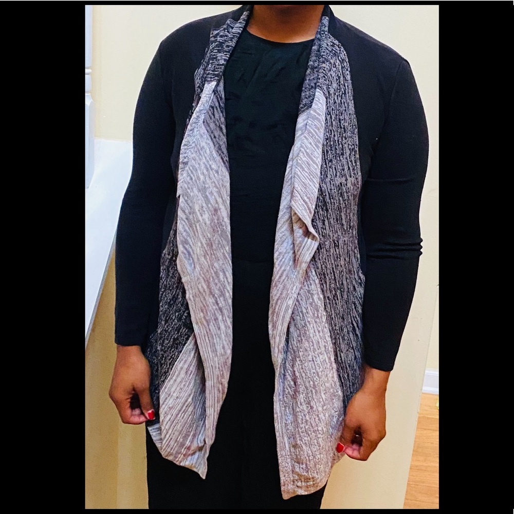 Black and white cardigan